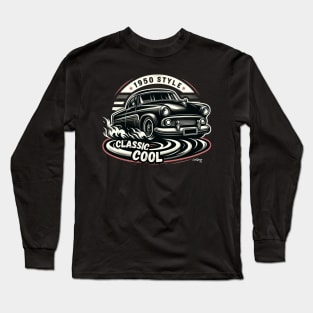 Classic Car 50s Style - American Muscle Car - Hot Rod and Rat Rod Rockabilly Retro Collection Long Sleeve T-Shirt
